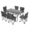 Outdoor Portable Folding Table and Chair Combination