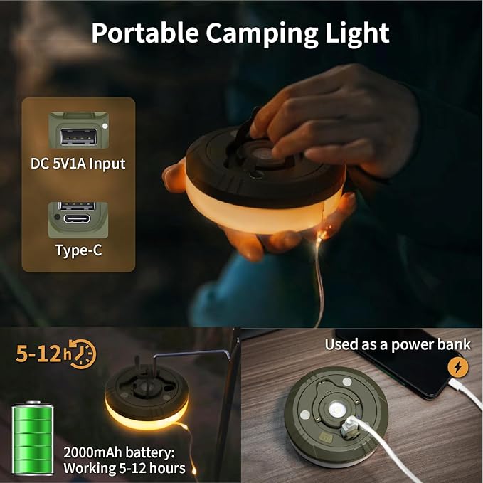 4-in-1 Camping String Lights