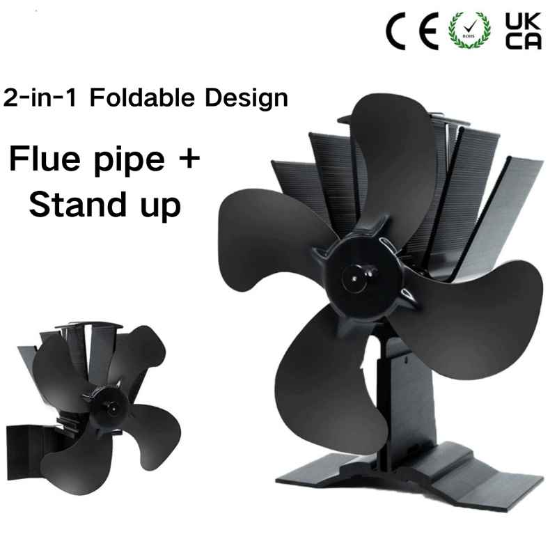Foldable Powered Stove Fan