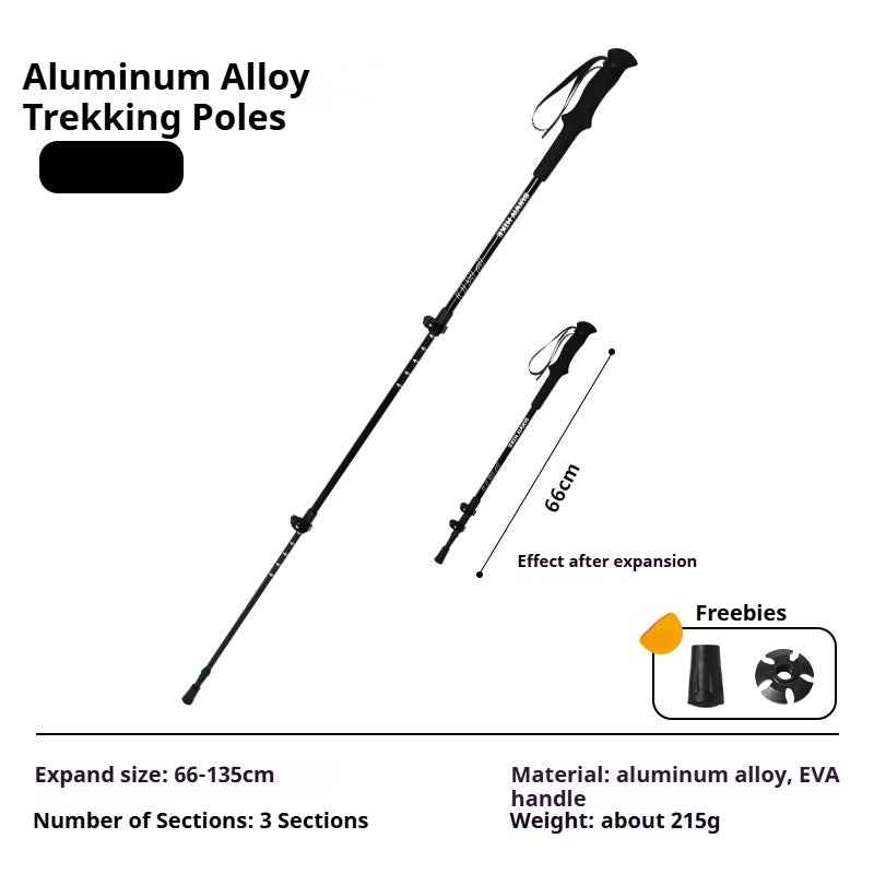 Aluminum Alloy Trekking Poles (1 pair)