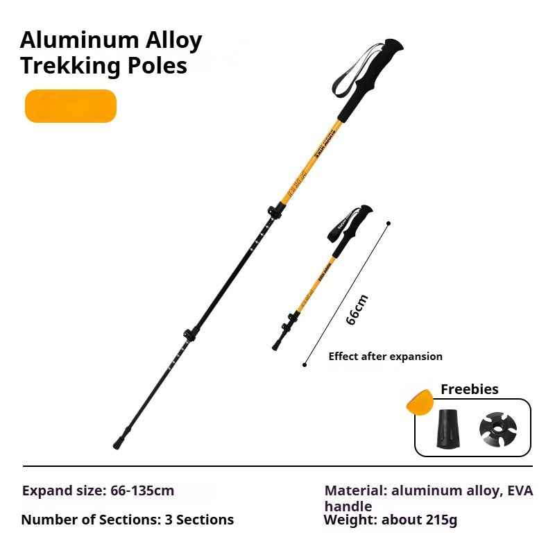 Aluminum Alloy Trekking Poles (1 pair)