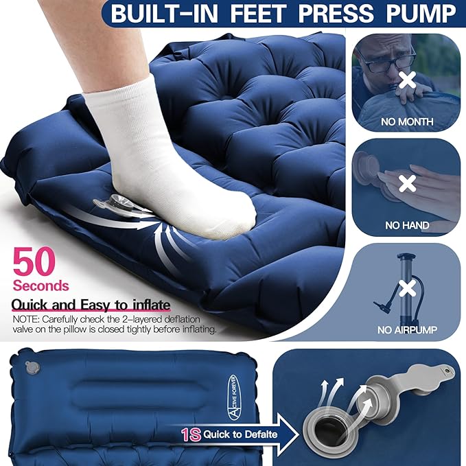 Inflatable Sleeping Mat for Outdoor Camping