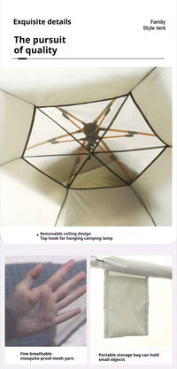 Instant Hexagonal Tent with Canopy Tarp