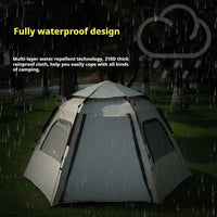 Instant Hexagonal Tent with Canopy Tarp