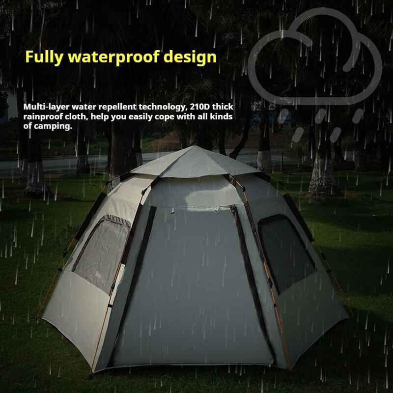 Instant Hexagonal Tent with Canopy Tarp