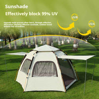 Instant Hexagonal Tent with Canopy Tarp