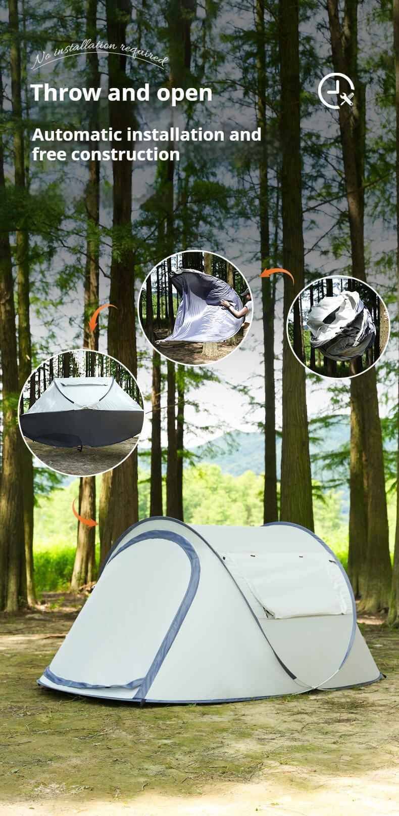 Instant Pop Up Camping Tent For 1-2 Person
