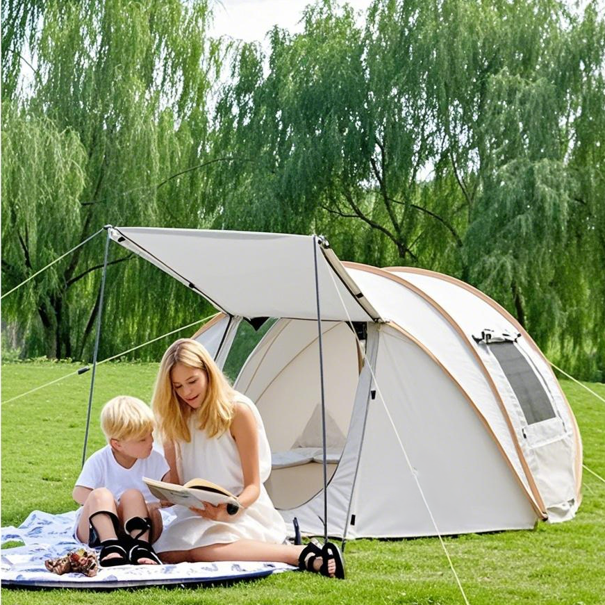 Instant Pop Up Camping Tent with Vestibule