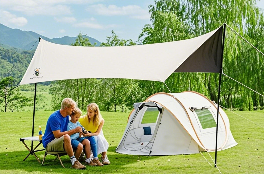 Instant Pop Up Camping Tent with Vestibule
