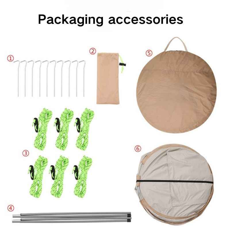Instant Pop Up Camping Tent with Vestibule