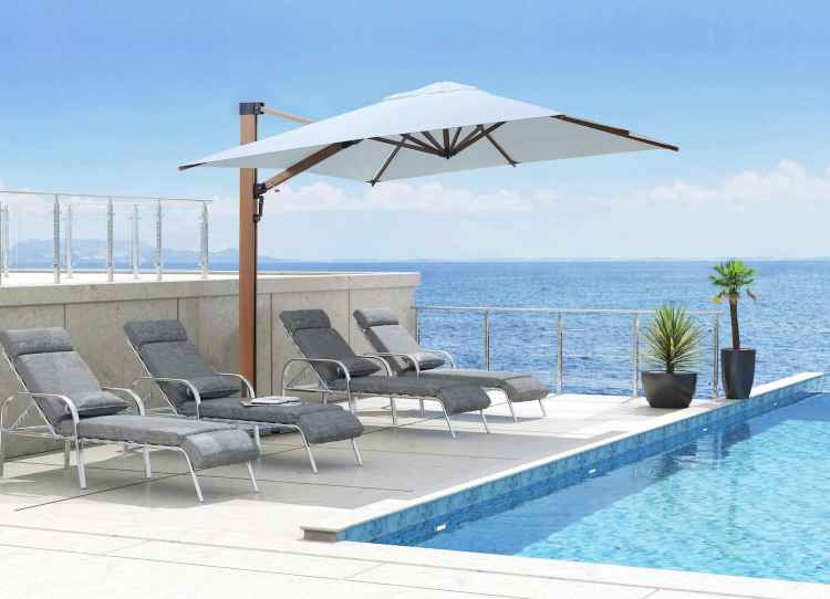 Outdoor Patio Umbrella Cocoa - Maldives