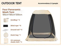 2-10 Person Pop Up Screen House Tent