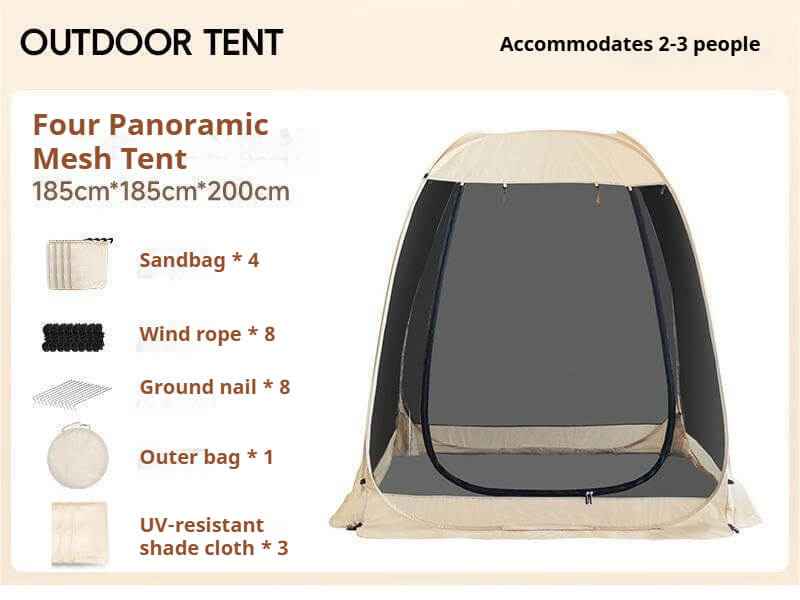 2-10 Person Pop Up Screen House Tent
