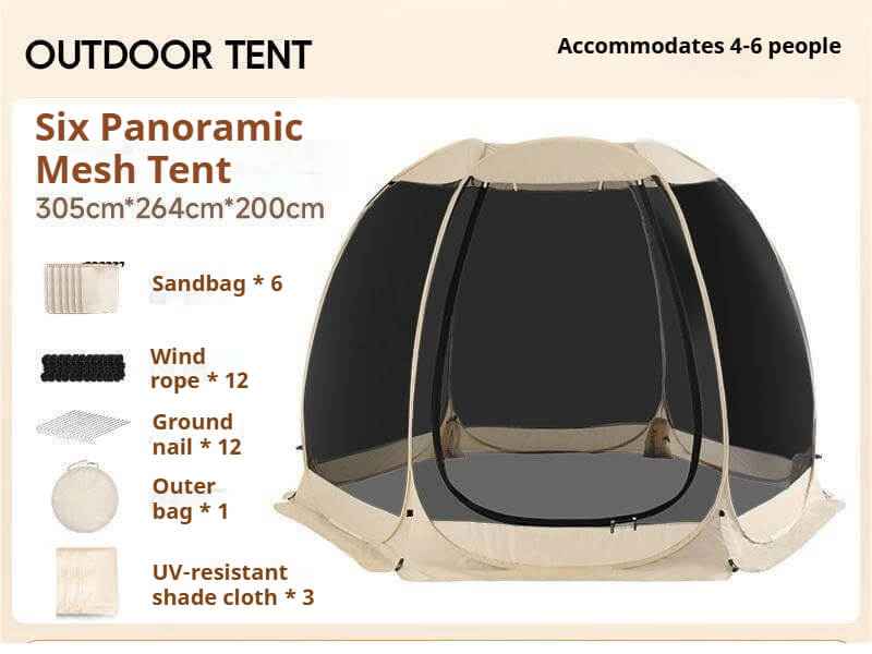 2-10 Person Pop Up Screen House Tent
