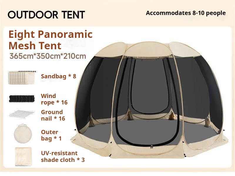 2-10 Person Pop Up Screen House Tent