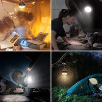 USB Rechargeable LED Tent Light with Magnetic Base