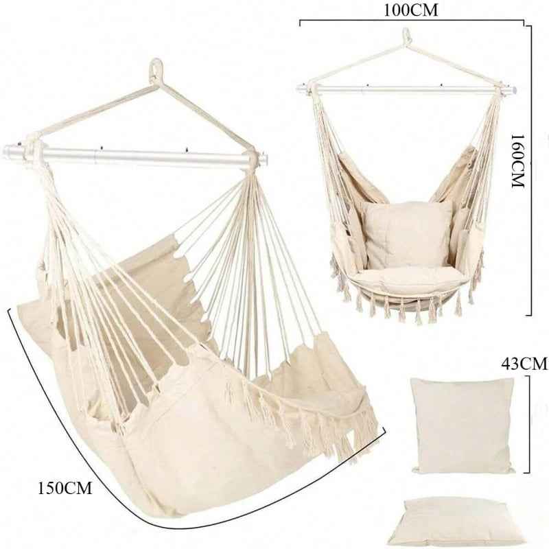 Y- STOP Hammock Chair Hanging Rope Swing