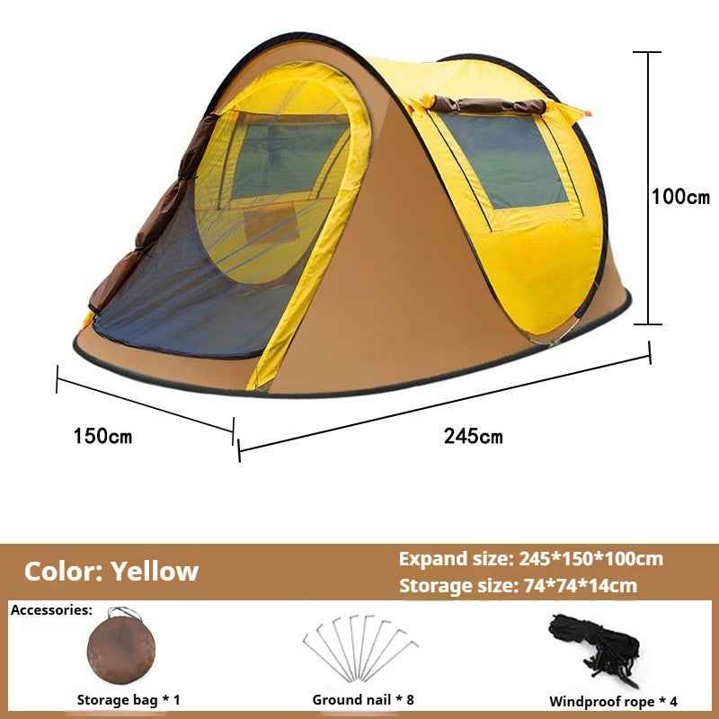 Instant Pop Up Camping Tent For 1-2 Person